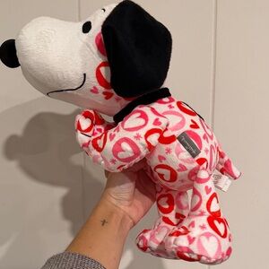 Hallmark Sweetheart Floppy Snoopy Plush - Red and Pink